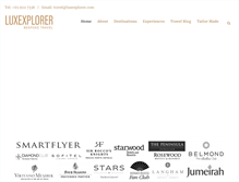 Tablet Screenshot of luxexplorer.com